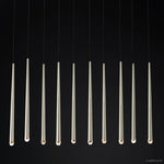 Aquitaine Faceted Cluster Linear Chandelier 48"