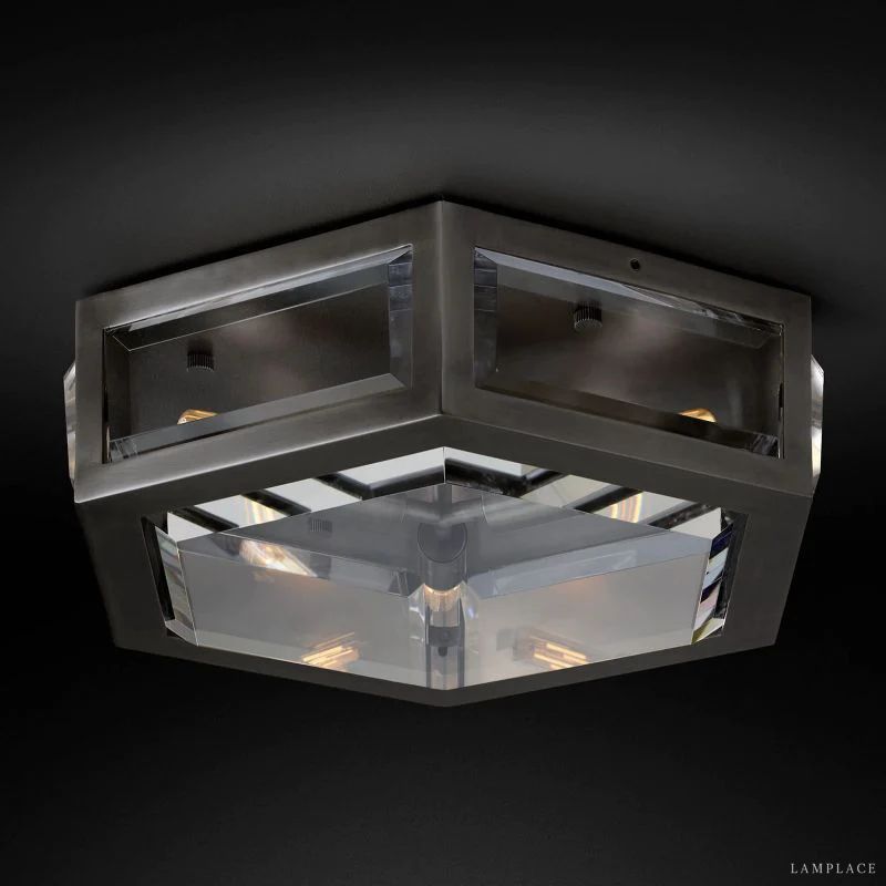 Chevalier Bevel Crystal Flush Mount