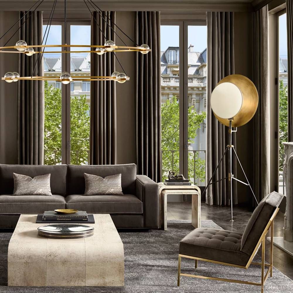 Eclatant Celestial Orbit Two-Tier Round Chandelier 60"