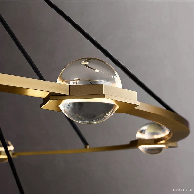 Eclatant Celestial Orbit Two-Tier Round Chandelier 60"