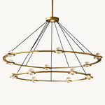 Eclatant Celestial Orbit Two-Tier Round Chandelier 60"