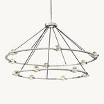 Eclatant Celestial Orbit Two-Tier Round Chandelier 60"