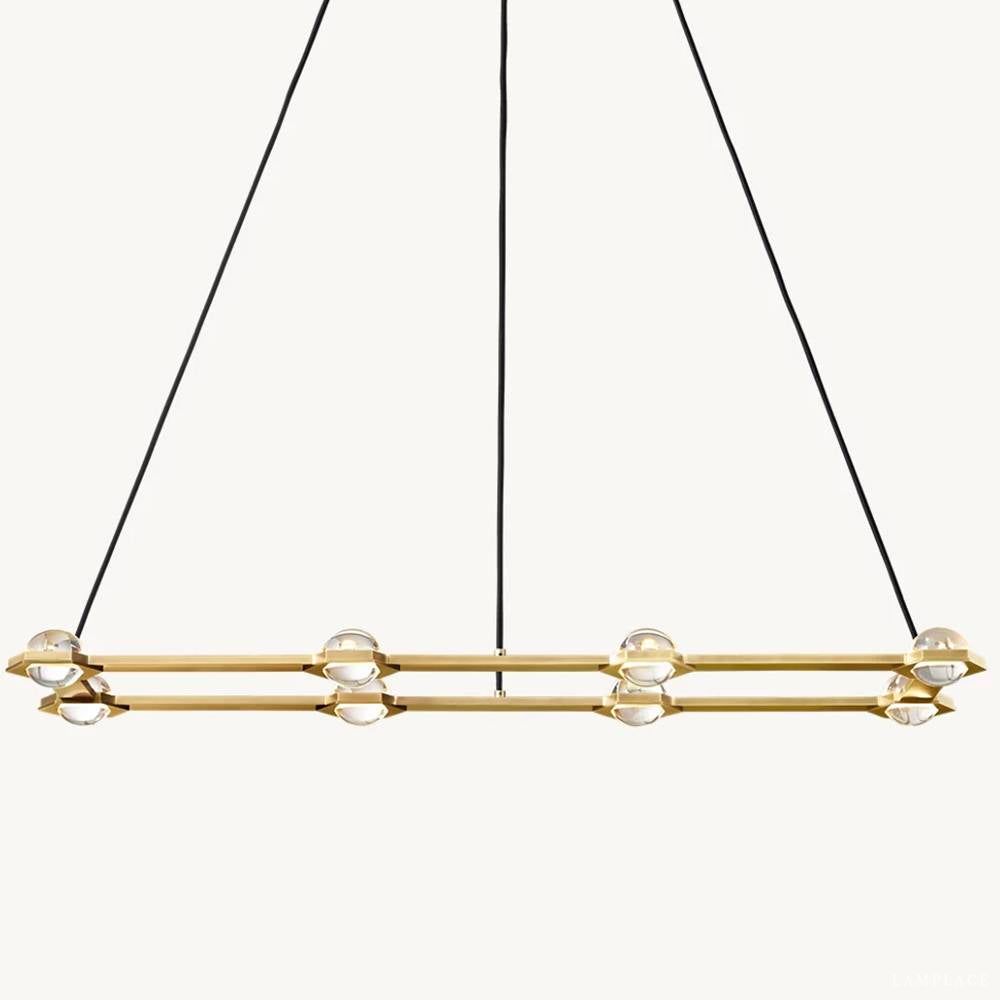 Eclatant Celestial Orbit Rectangular Chandelier 54"
