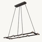 Eclatant Celestial Orbit Rectangular Chandelier 54"