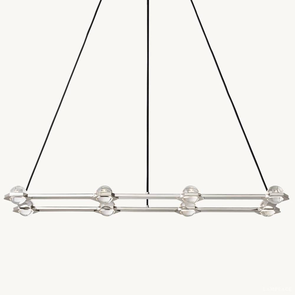 Eclatant Celestial Orbit Rectangular Chandelier 54"
