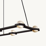 Eclatant Celestial Orbit Rectangular Chandelier 72"