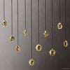 Eclatant Celestial Orbit Linear Chandelier 54"