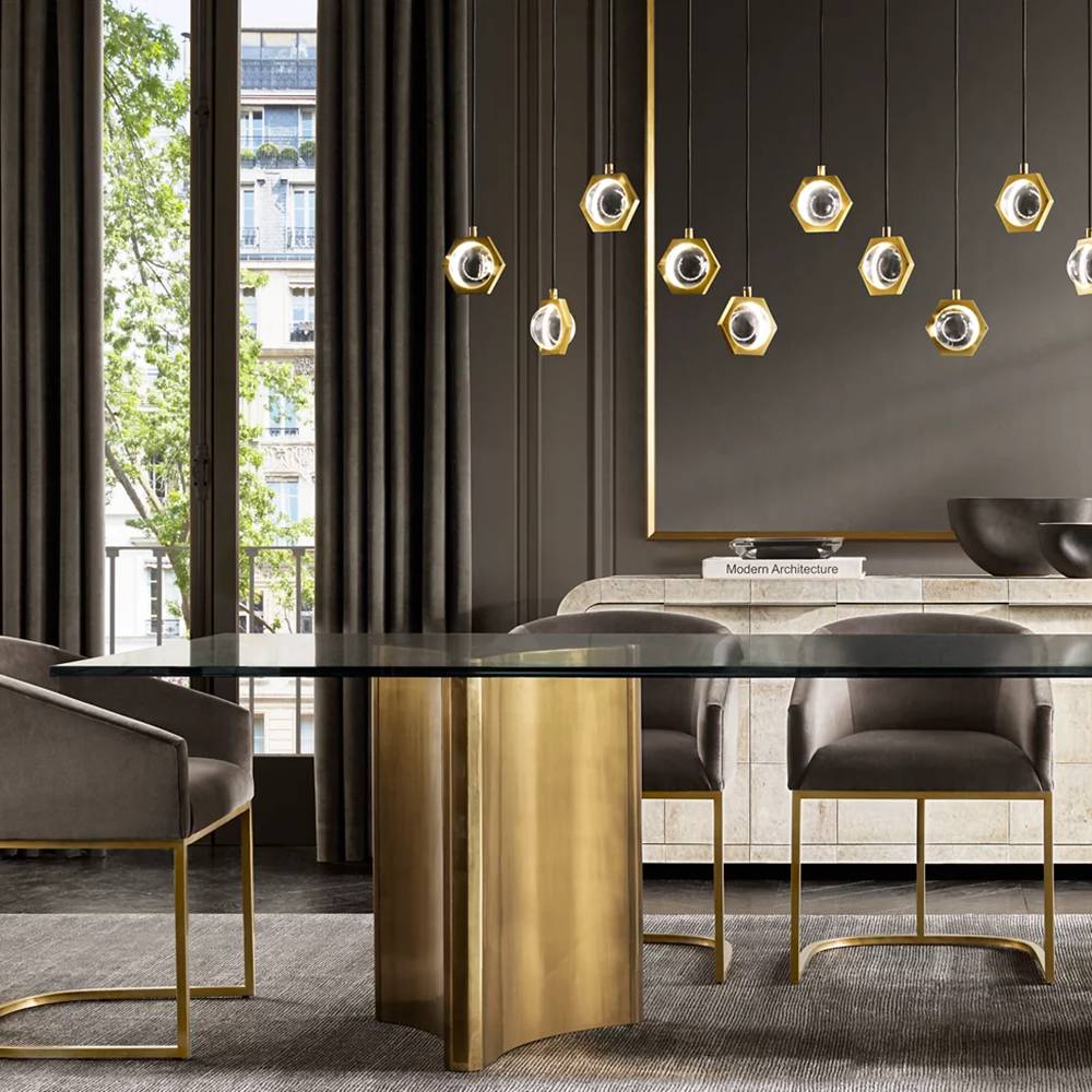 Eclatant Celestial Orbit Linear Chandelier 72"