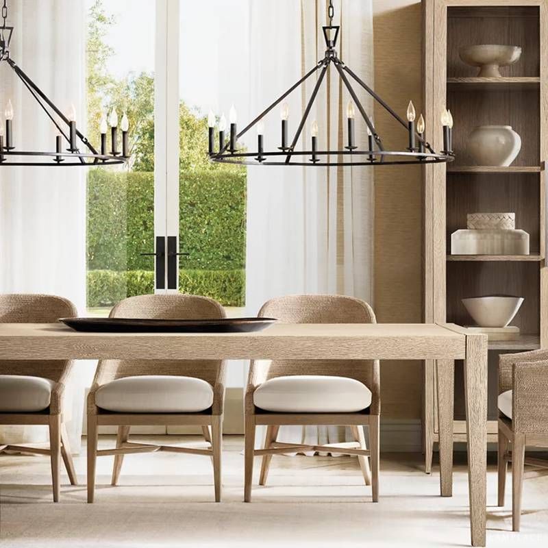 Carrick English Openwork Two-Tier Round Chandelier 50"