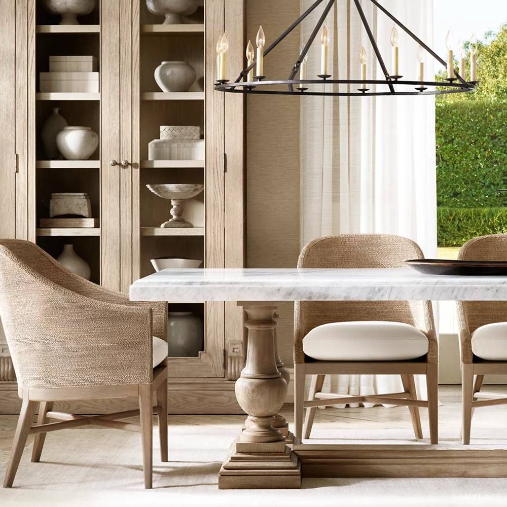 Carrick English Openwork Two-Tier Round Chandelier 62"