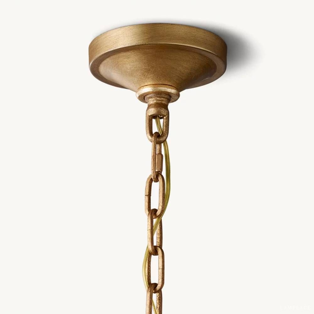 Carrick English Openwork Two-Tier Round Chandelier 50"