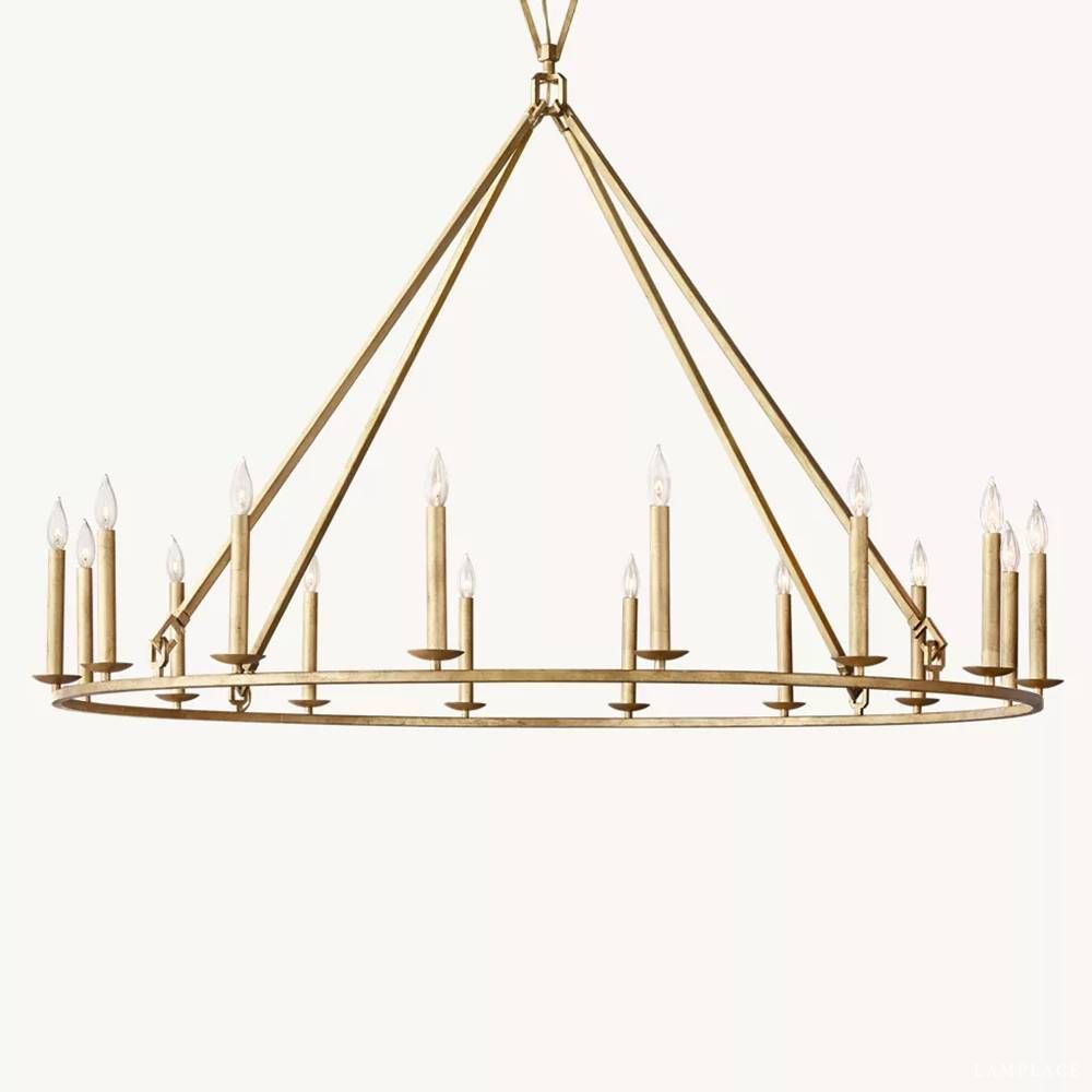 Carrick English Openwork Round Chandelier 60"