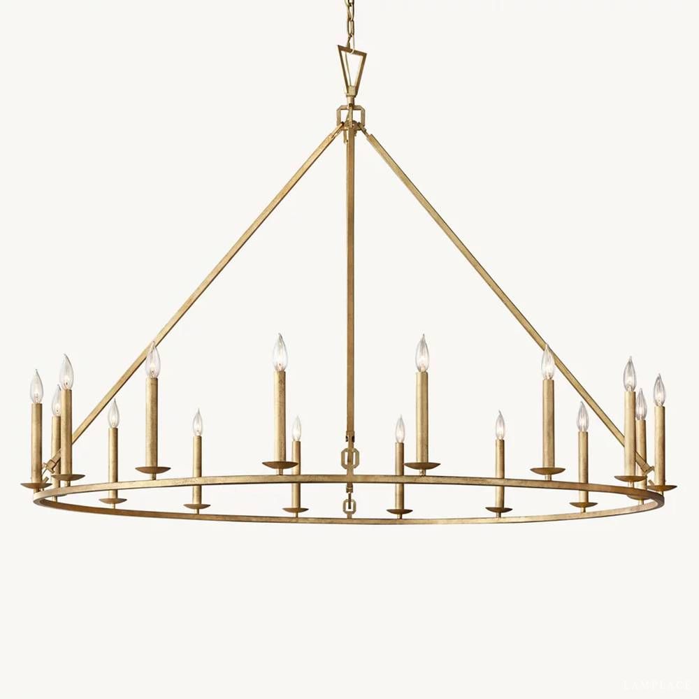 Carrick English Openwork Round Chandelier 60"