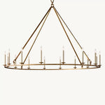 Carrick English Openwork Round Chandelier 72"