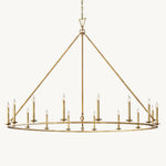 Carrick English Openwork Round Chandelier 72"