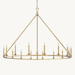 Carrick English Openwork Round Chandelier 72"
