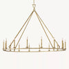 Carrick English Openwork Round Chandelier 72"