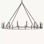 Carrick English Openwork Round Chandelier 72"