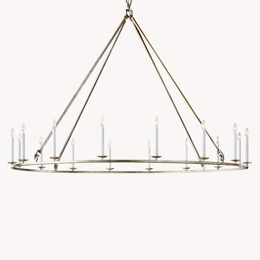 Carrick English Openwork Round Chandelier 72"