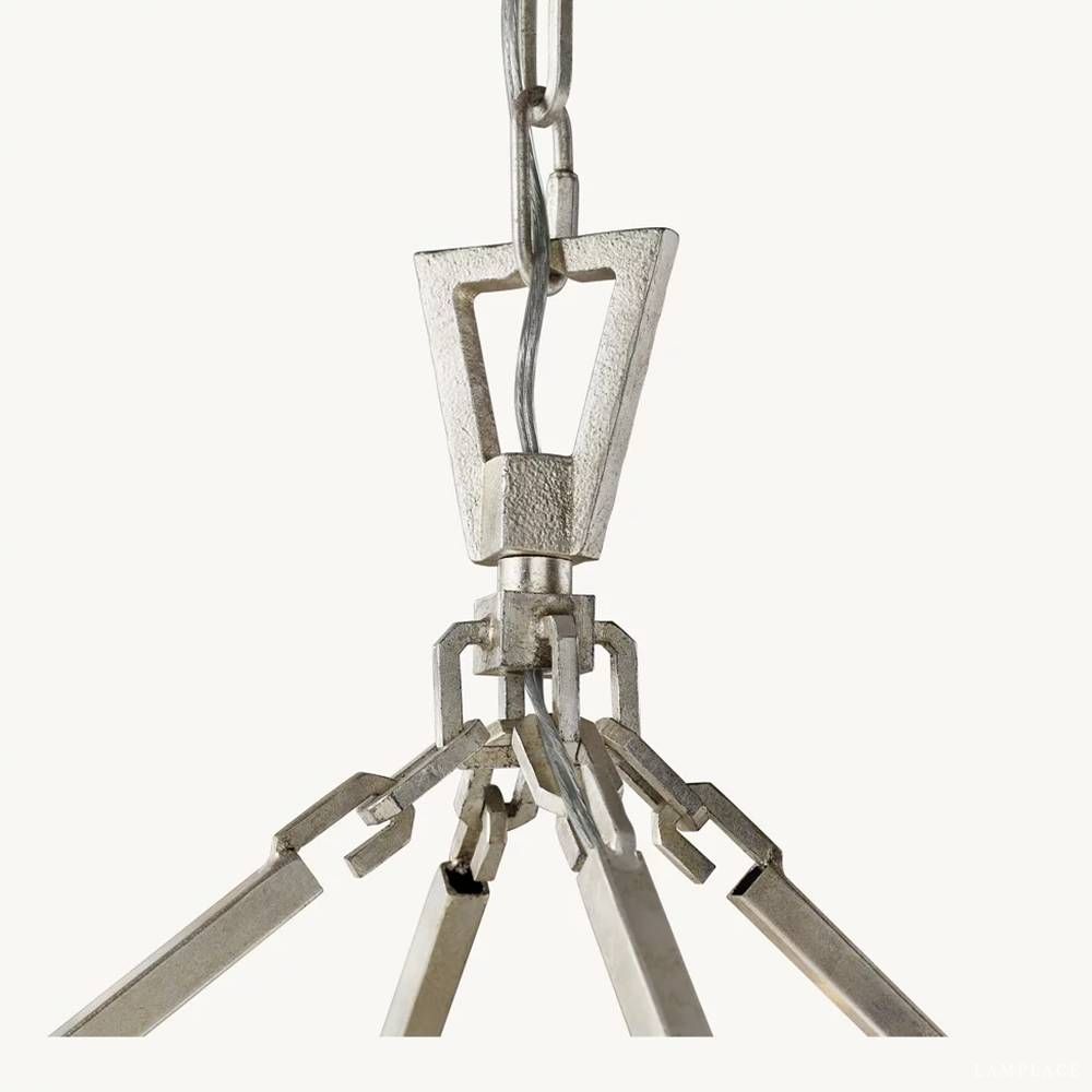 Carrick English Openwork Two-Tier Round Chandelier 50"