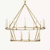 Carrick English Openwork Two-Tier Round Chandelier 50"