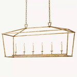 Carrick English Openwork Rectangular Chandelier 54"