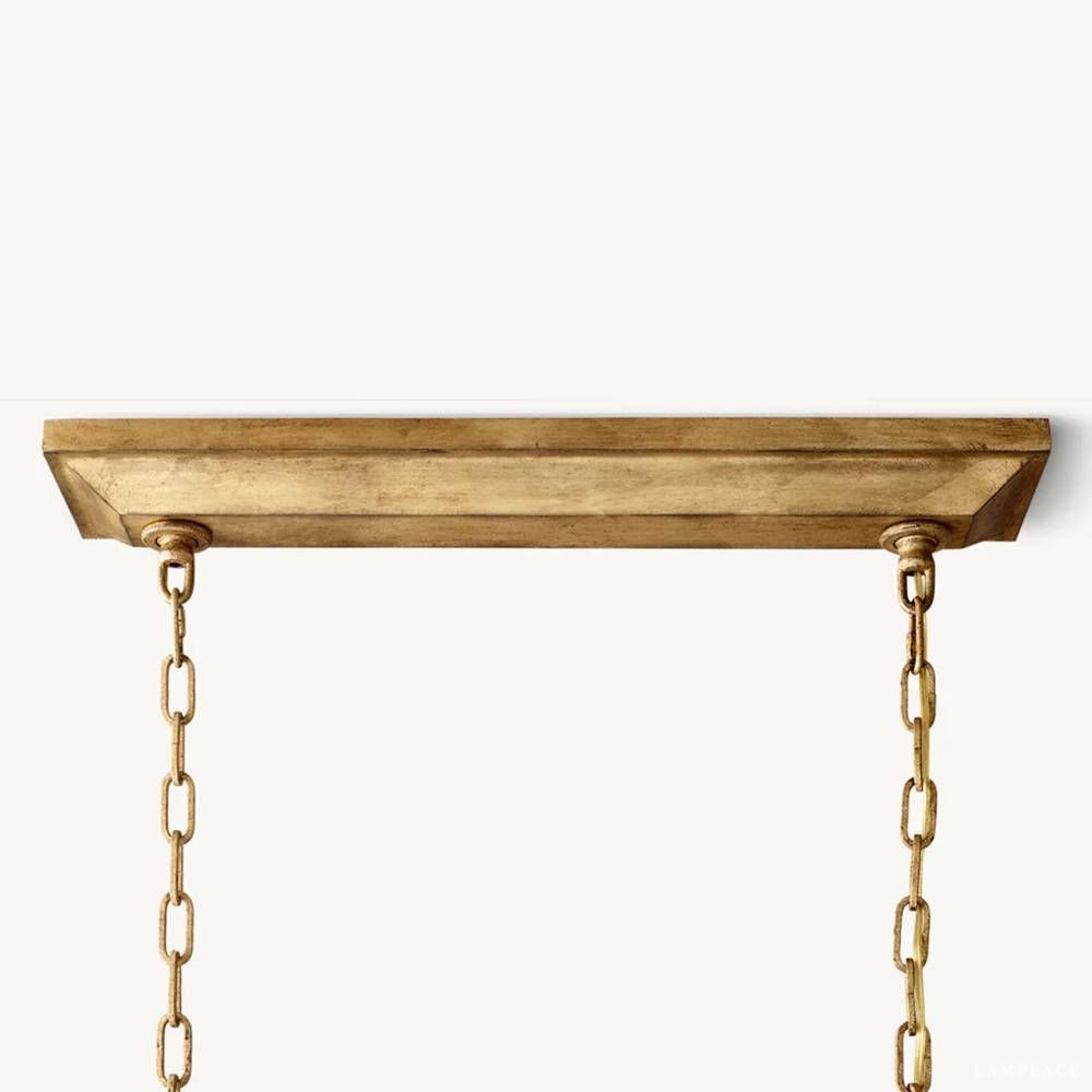 Carrick English Openwork Rectangular Chandelier 54"