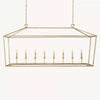 Carrick English Openwork Rectangular Chandelier 72"