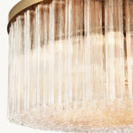 Cielo Lustred Glass Round Chandelier 36"