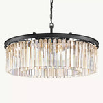 Rhys Beveled Prism Round Chandelier 32"