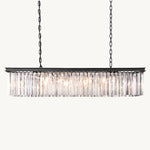 Rhys Beveled Prism Linear Chandelier 49"