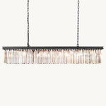 Rhys Beveled Prism Linear Chandelier 60"