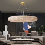 Halo Stranded Crystal Round Chandelier 72"