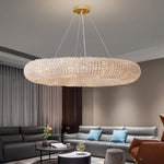 Halo Stranded Crystal Round Chandelier 59"