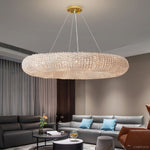 Halo Stranded Crystal Round Chandelier 41"