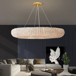 Halo Stranded Crystal Round Chandelier 41"