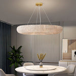 Halo Stranded Crystal Round Chandelier 59"