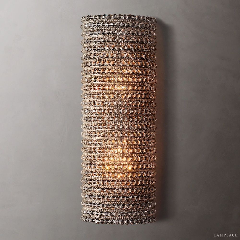 Halo Stranded Crystal Wall Sconce