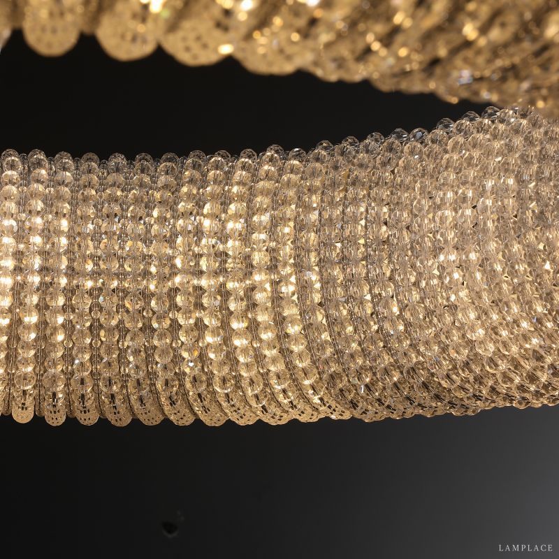 Halo Stranded Crystal Round Chandelier 32"