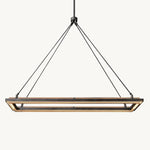 Peralta Forged Ambient Rectangular Chandelier 48"