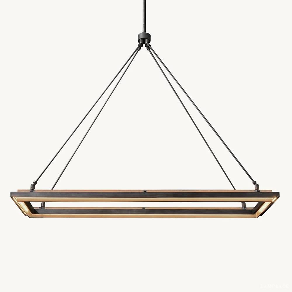 Peralta Shadow Glow Rectangular Chandelier