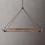 Peralta Forged Ambient Rectangular Chandelier 48"