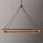 Peralta Forged Ambient Rectangular Chandelier 62"