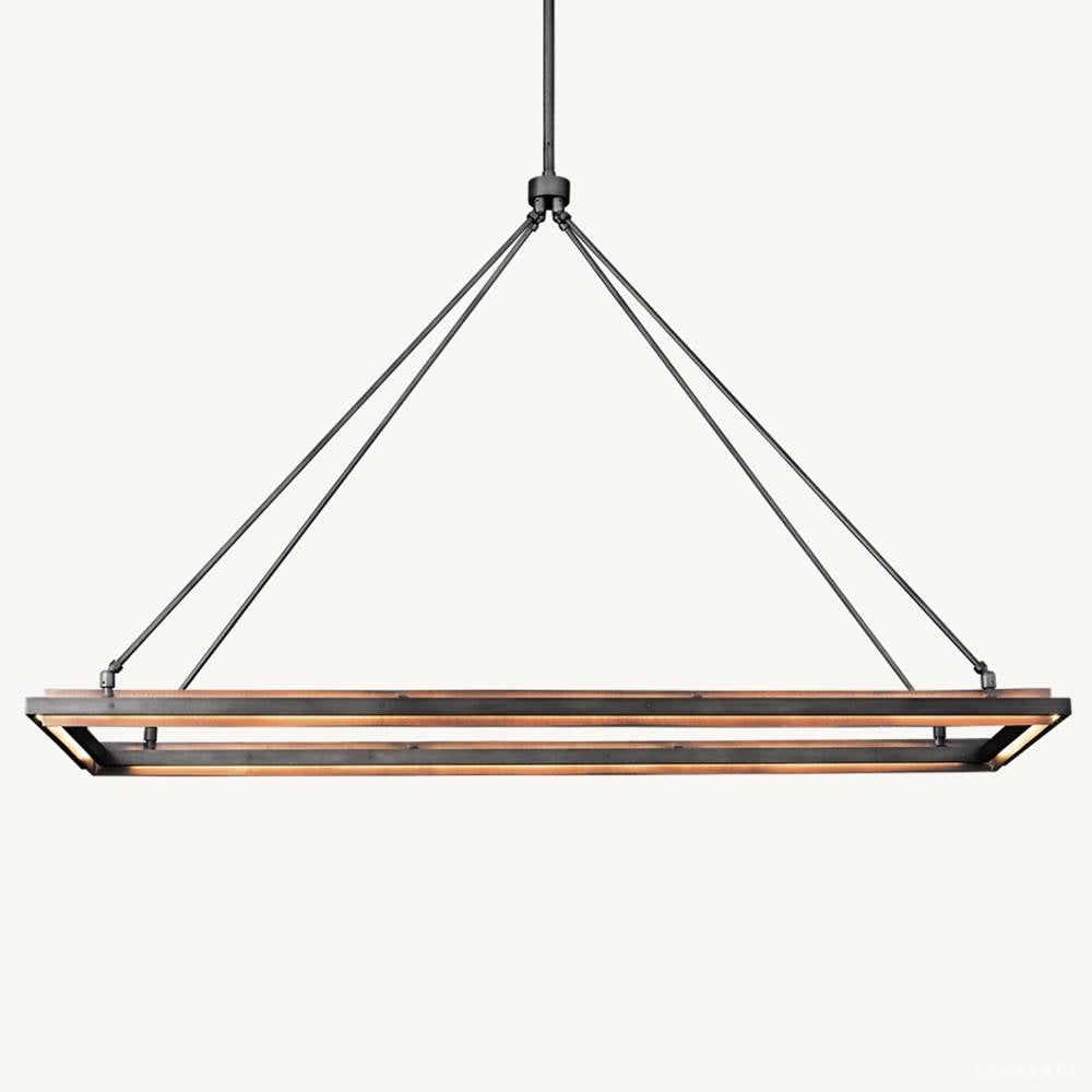 Peralta Shadow Glow Rectangular Chandelier