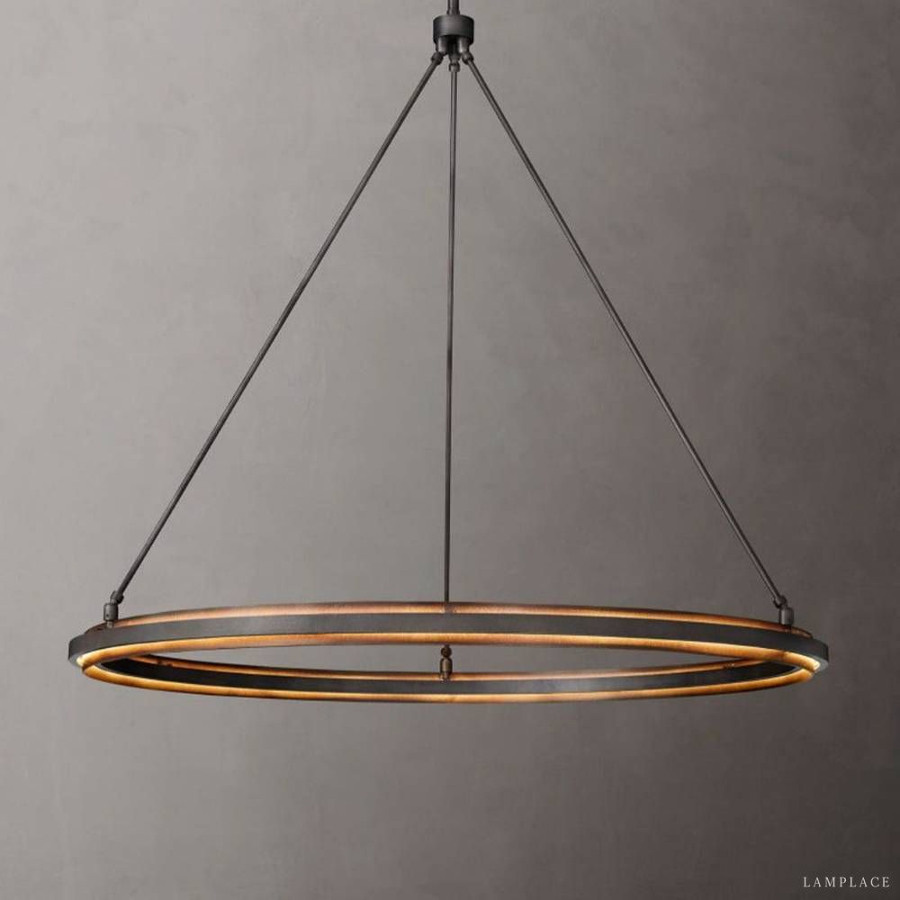Peralta Forged Ambient Round Chandelier 60"
