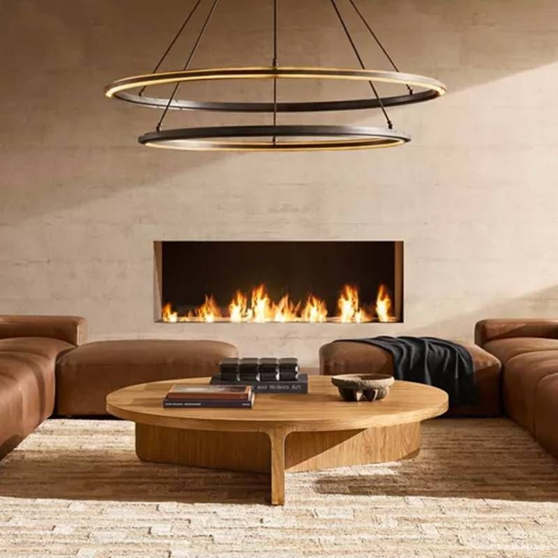 Peralta Forged Ambient Two-Tier Round Chandelier 60"