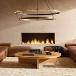 Peralta Shadow Glow Two-Tier Round Chandelier