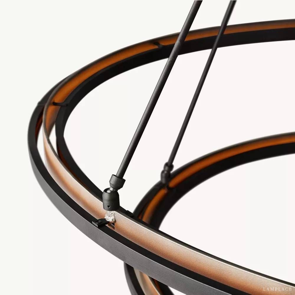 Peralta Forged Ambient Two-Tier Round Chandelier 60"