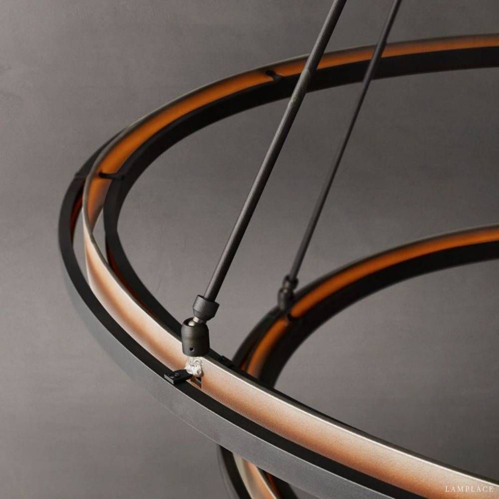 Peralta Shadow Glow Two-Tier Round Chandelier