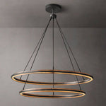 Peralta Shadow Glow Two-Tier Round Chandelier
